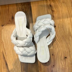 Raye braided square toe heels